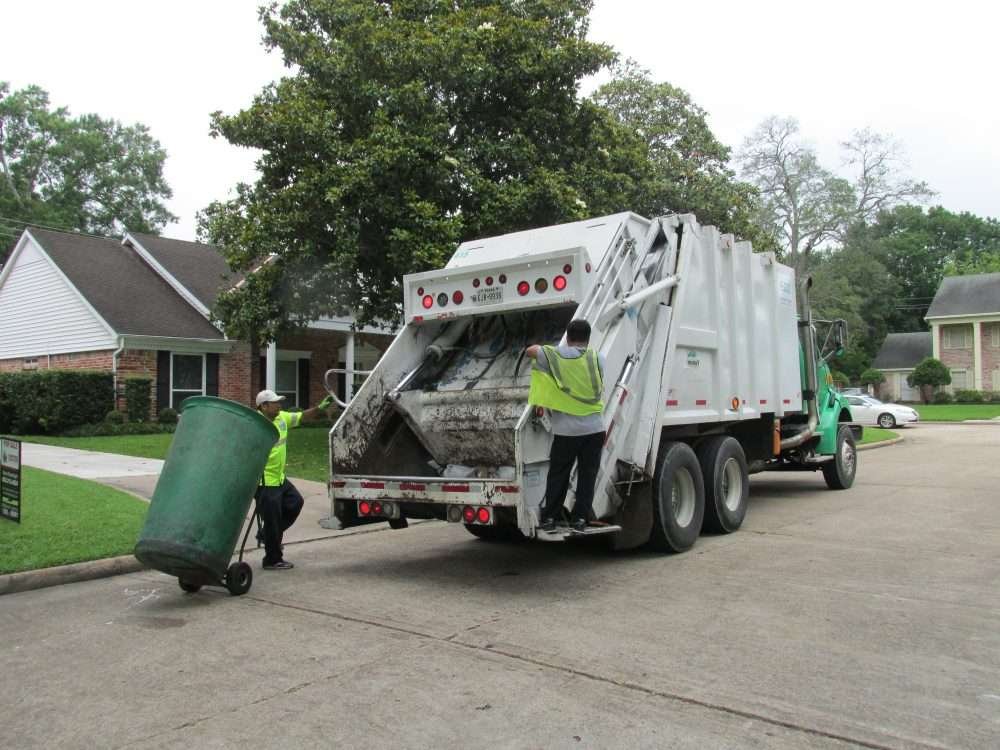 garbage disposal truck